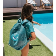Mochila Infantil Antiarena Whale Teal