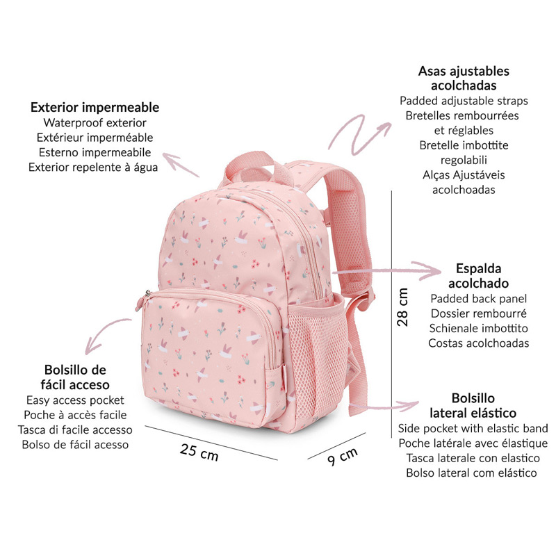 Mochila Infantil Blossom Birds