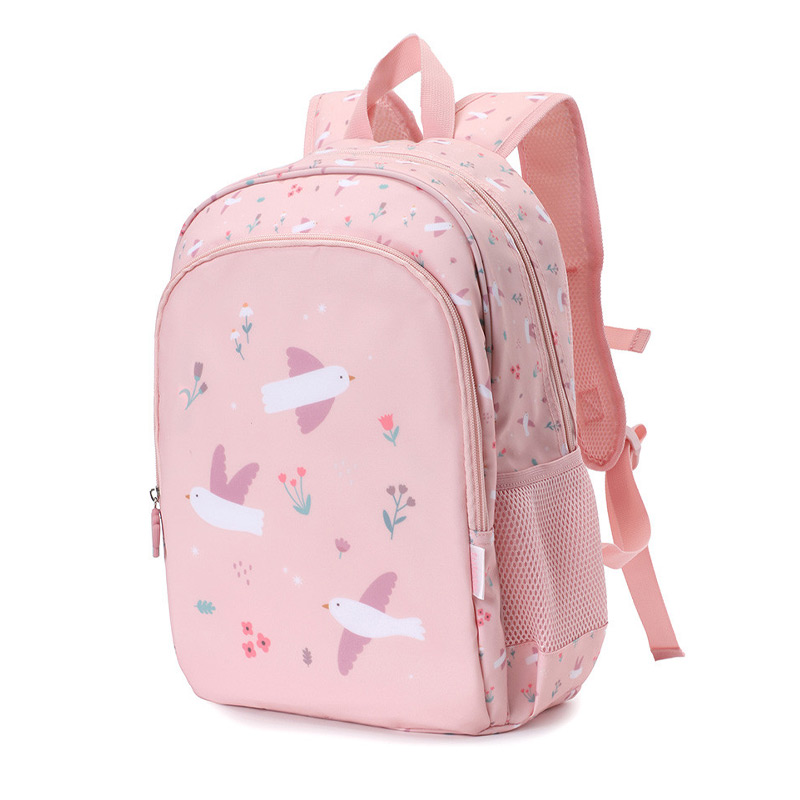 Mochila Mediana Blossom Birds con llavero personalizable