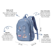 Mochila Mediana Planes con llavero personalizable