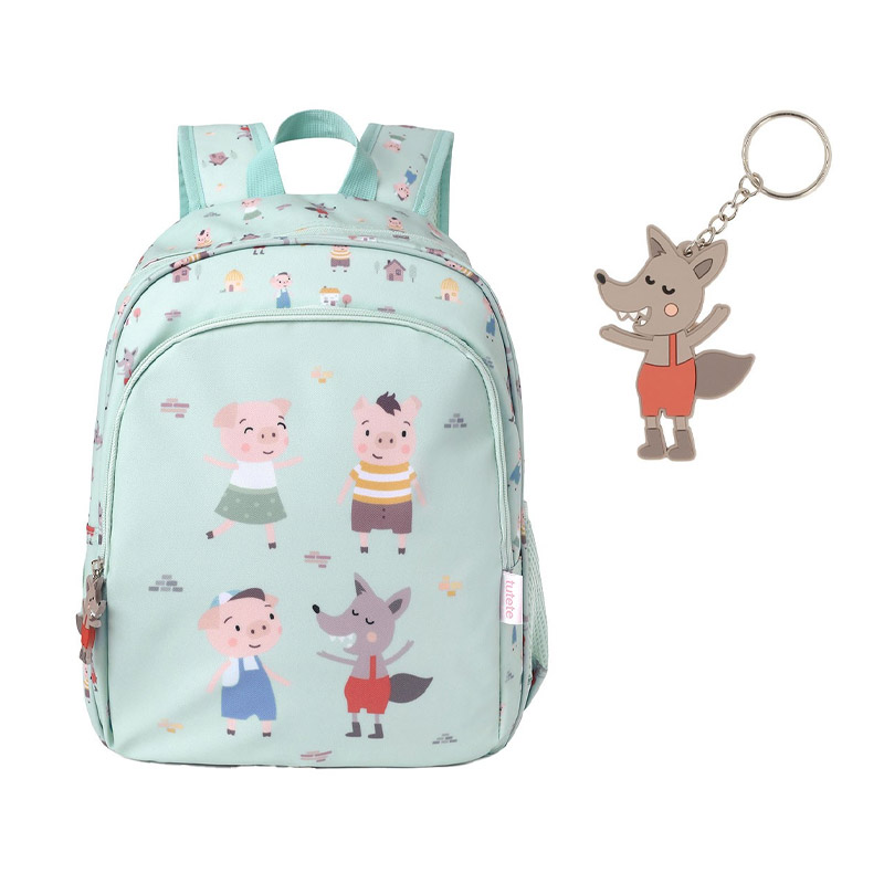 Mochila Mediana The Three Little Pigs con Llavero