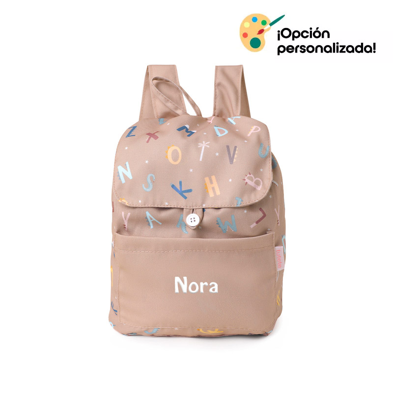 Mochila Pequeña Tela Funny Letters