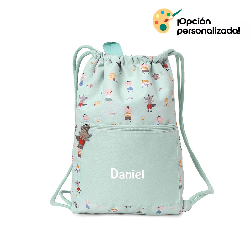 Mochila Saco Impermeable The Three Little Pigs