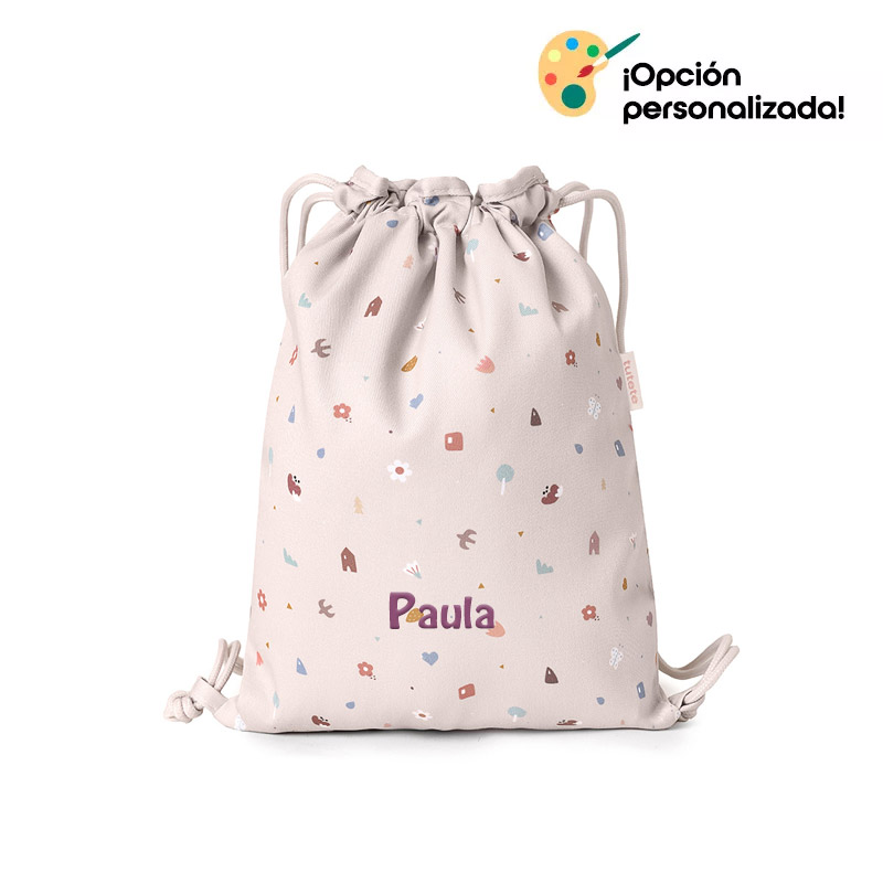 Mochila Saco Tela Geometric Nature