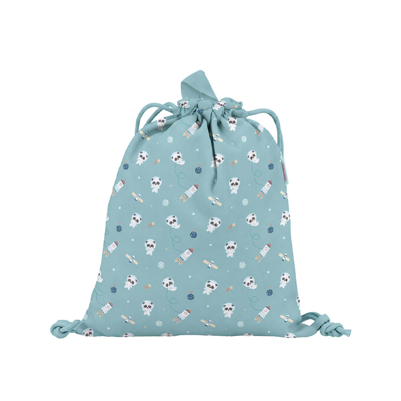 Mochila saco tela Pandas in Space