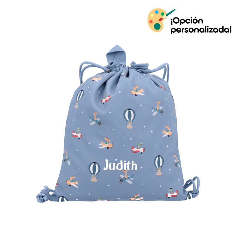 Mochila saco tela Planes
