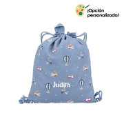 Mochila saco tela Planes