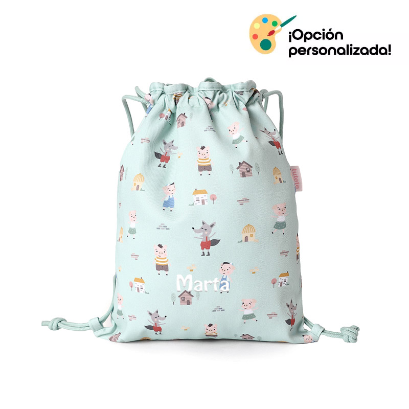 Mochila Saco Tela The Three Little Pigs
