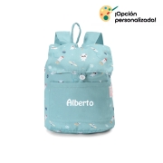 Mochila tela pequeña Pandas in Space