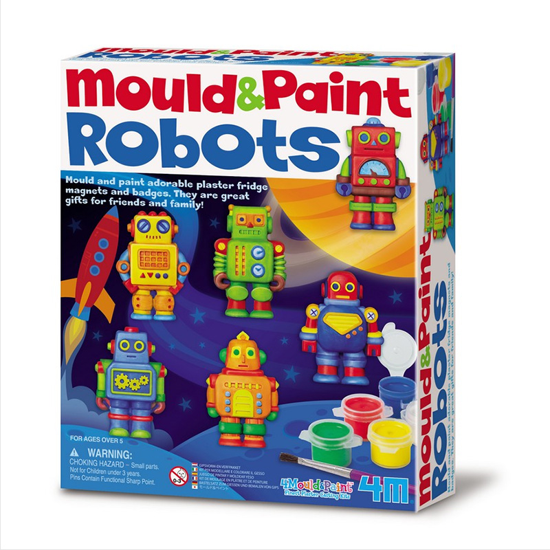 Moldea y Pinta Robots