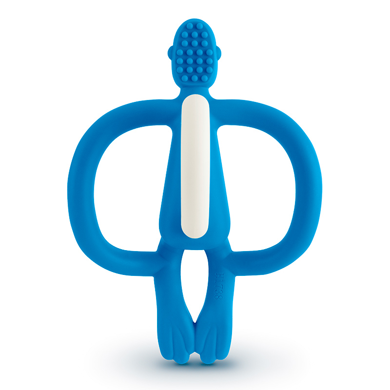 Teething Toy Matchstick Monkey Azul