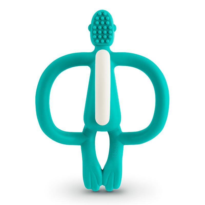 Teething Toy Matchstick Monkey Verde Turquesa