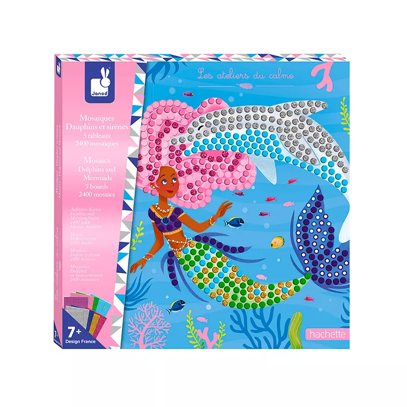 Mosaicos Delfines y Sirenas - Juegos para fomentar la paciencia de los niños