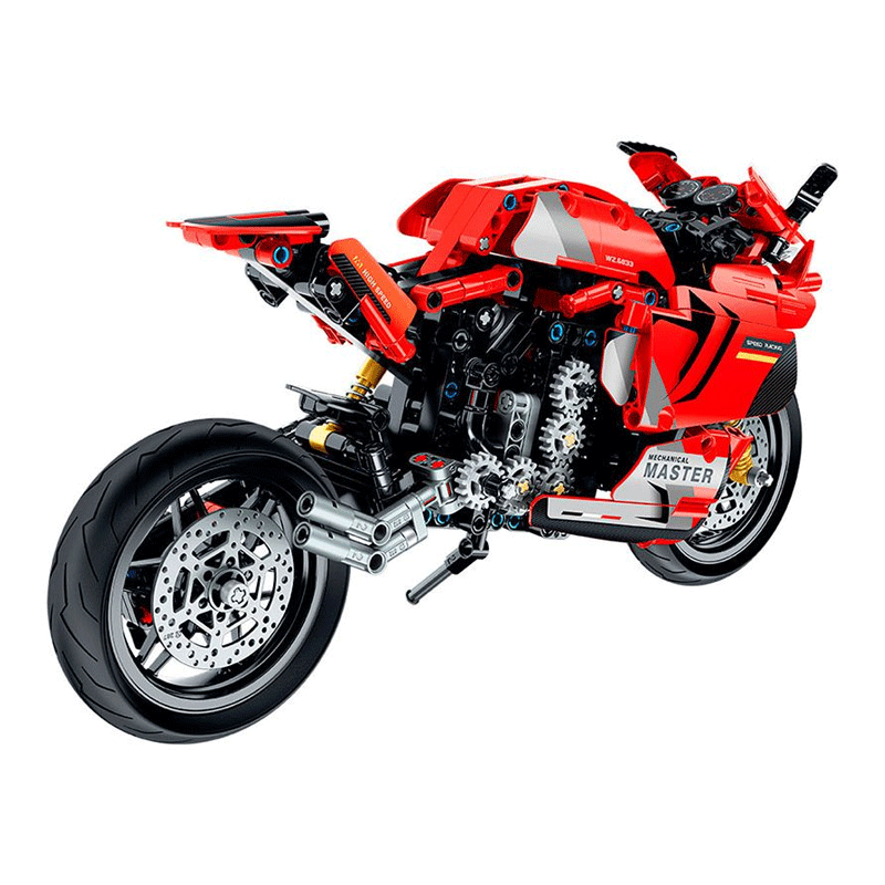 Motocicleta Roja 557 piezas