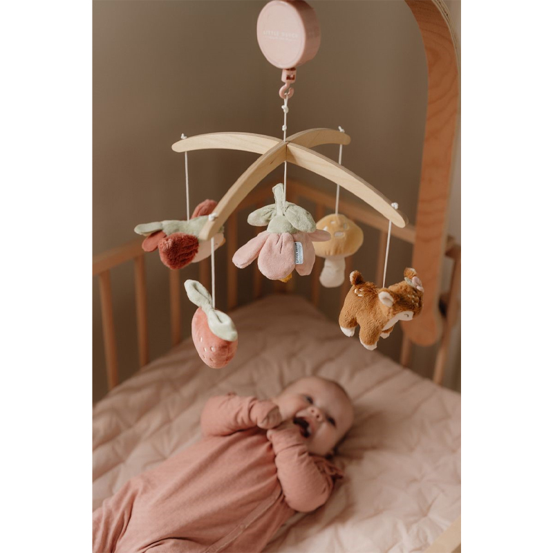 Móvil Musical de Madera Fairy Garden
