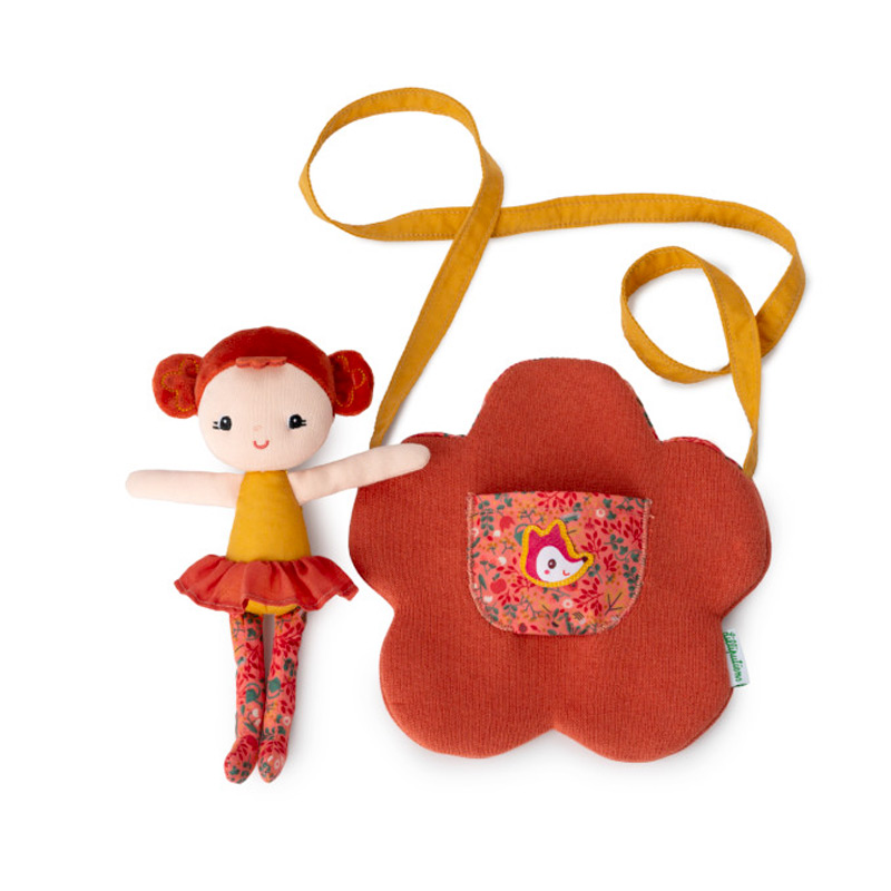 Boneca Adèle com Bolsa Flor