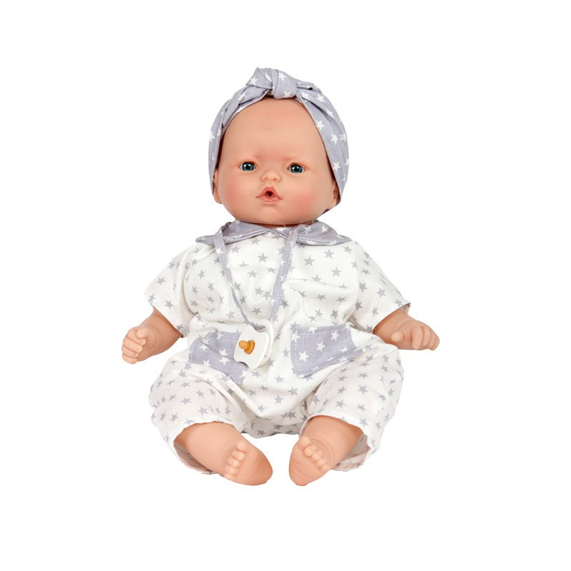 Muñeca Bebé 36 cm: Nins Stars Gris