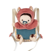 Muñeca Bebé Jeanne con Portabebés