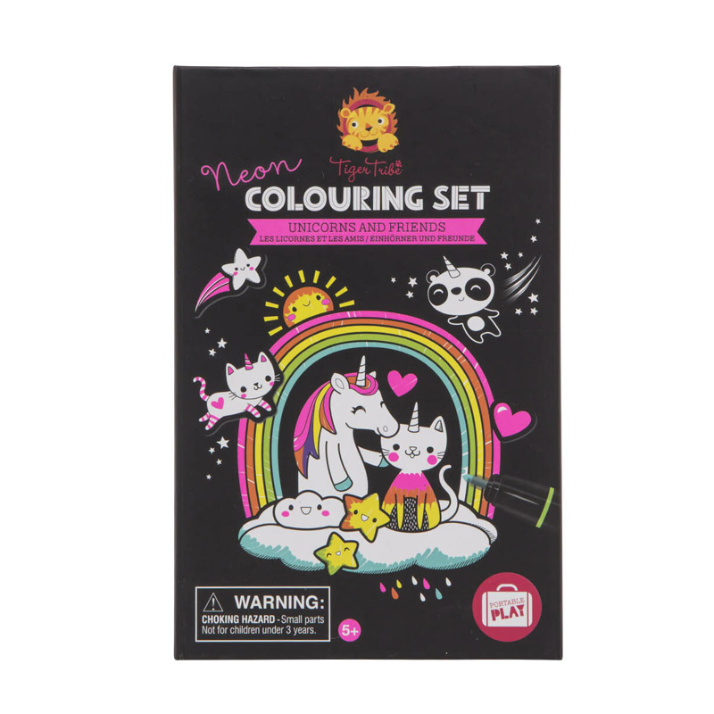Neón Colouring Set: Unicornios y Amigos