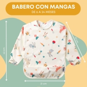 Pack 2 Baberos Manga Larga Huerto