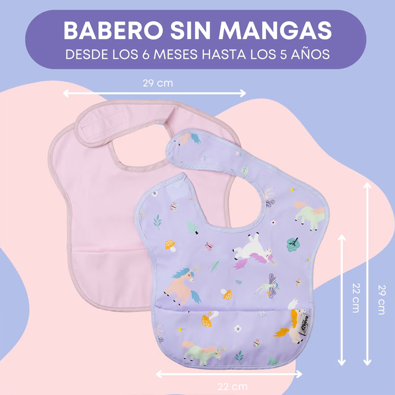 Pack 2 baberos sin mangas Bosque Encantado