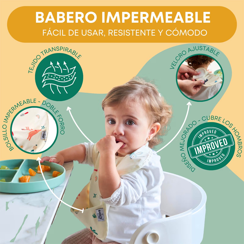 Pack 2 baberos sin mangas Huerto