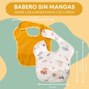 Pack 2 baberos sin mangas Huerto