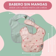 Pack 2 baberos sin mangas Mariquitas