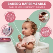 Pack 2 baberos sin mangas Mariquitas