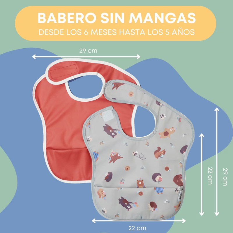 Pack 2 baberos sin mangas Montaña