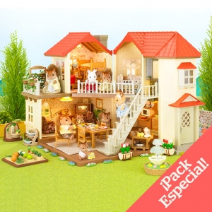 Pack Casa Grande con Muebles y Familia