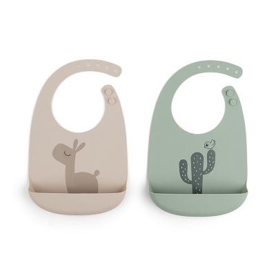 Pack de 2 Babetes de Silicone Lalee Pack de 2 Babetes de Silicone Lalee