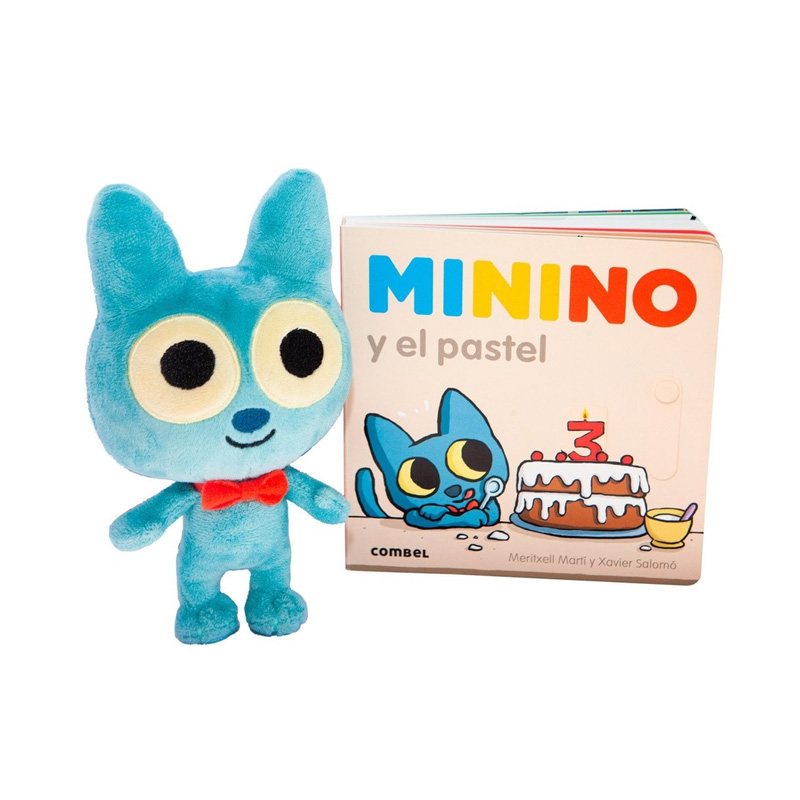 Pack Minino y el pastel con peluche