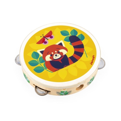 Pandeireta Panda Vermelho Gioia Pandeireta Panda Vermelho Gioia