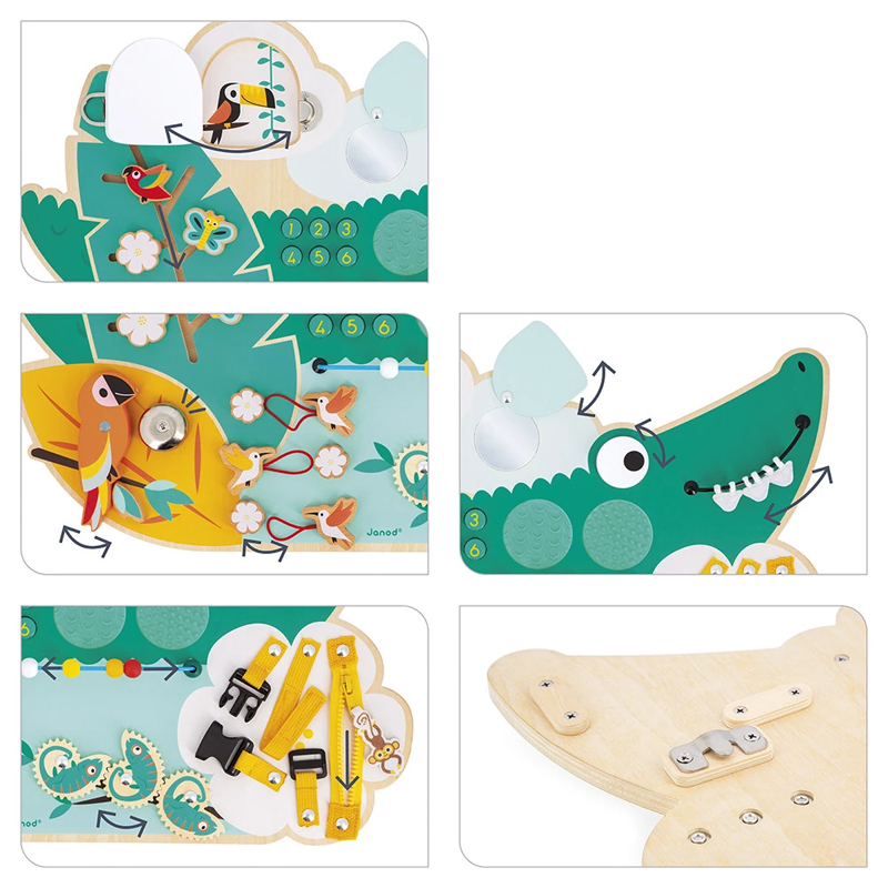 Painel de Actividades Busy Board Crocodilo