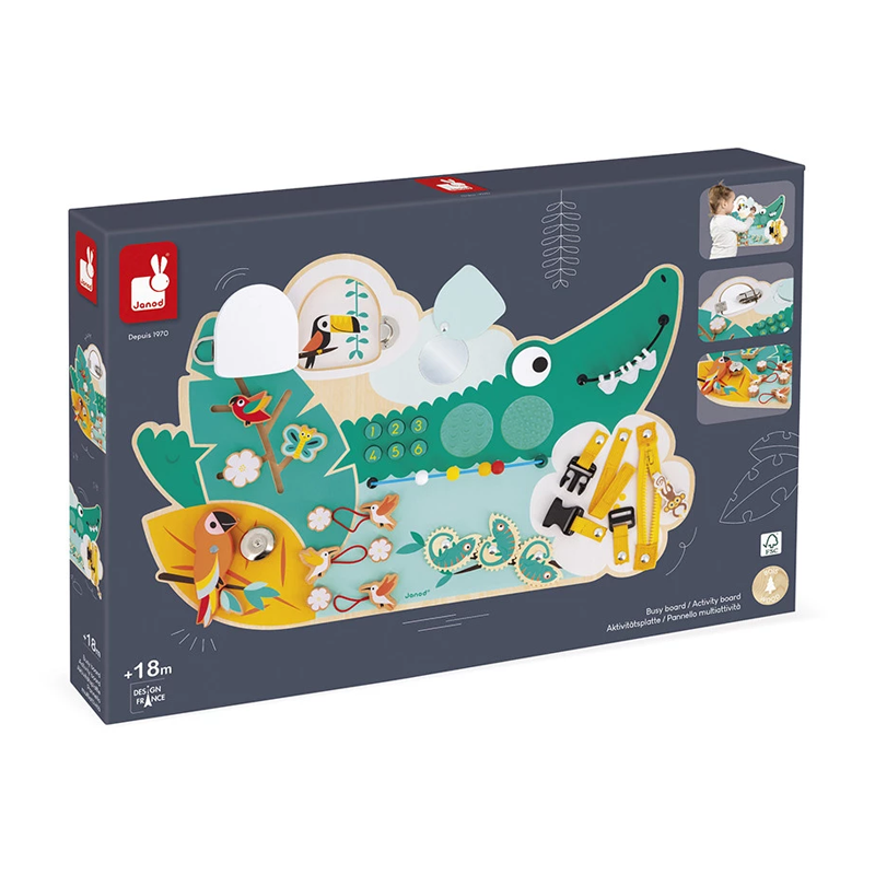 Painel de Actividades Busy Board Crocodilo