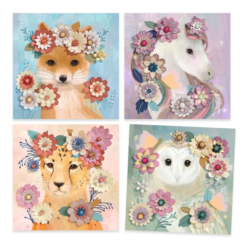 Pinturas em 3D Coroas de Flores