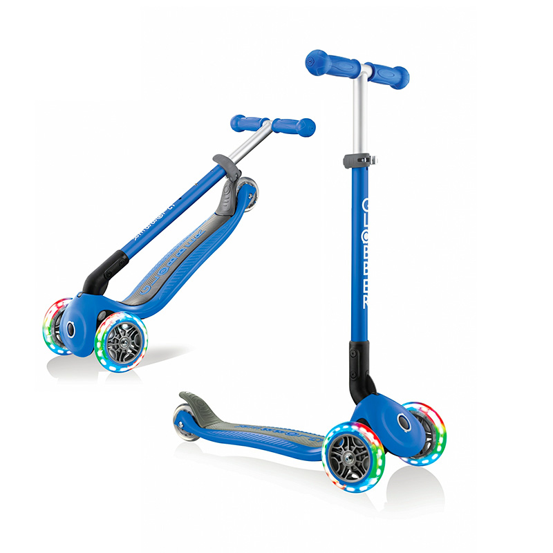Patinete Para Niños Con Luces En Ruedas - Maxi Scooter (azul