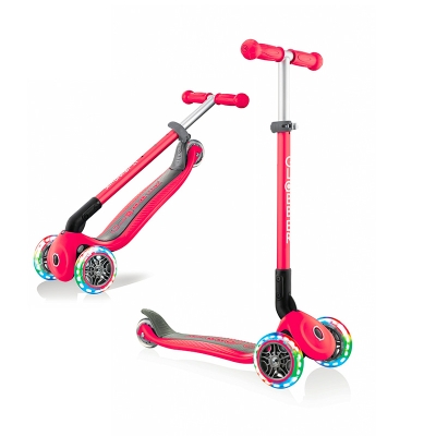 Patinete Primo Rojo Plegable y con Luces Patinete Primo Rojo Plegable y con Luces