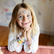 Adesivos Brilhantes para o rosto da Princesa do Gelo