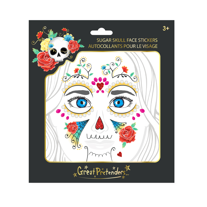 Pegatinas para Cara Calavera Sugar Skull