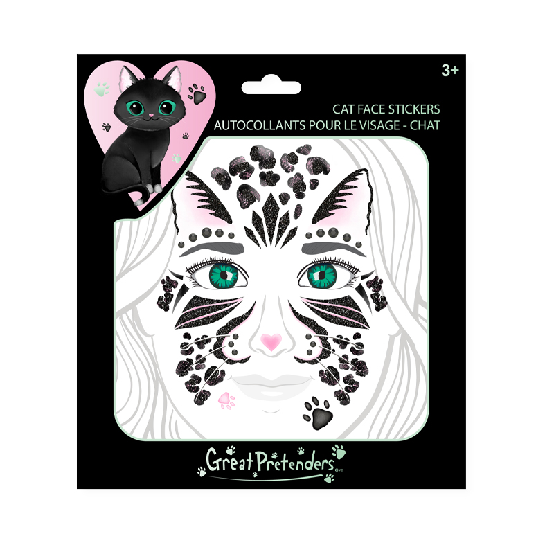 Pegatinas para Cara Gato Negro