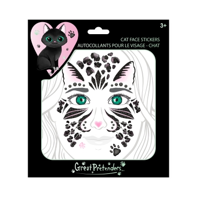 Pegatinas para Cara Gato Negro Pegatinas para Cara Gato Negro
