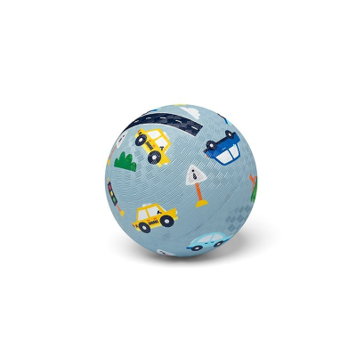 Pelota Caucho Natural - Coches 13CM
