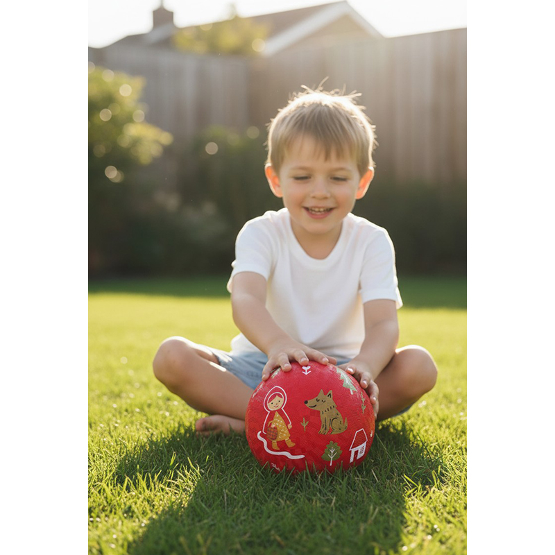Pelota Caucho Natural Caperucita Roja 18CM