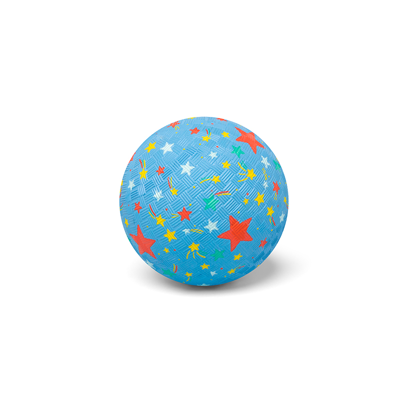 Pelota Caucho Natural Estrellas 13CM