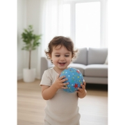 Pelota Caucho Natural Estrellas 13CM