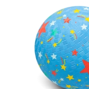 Pelota Caucho Natural Estrellas 18CM