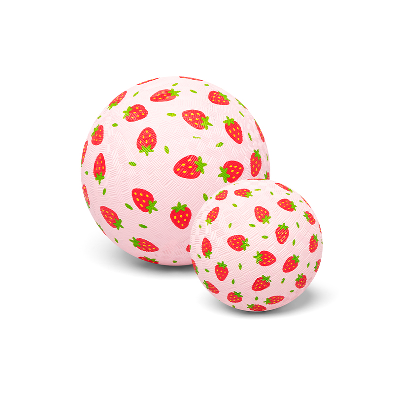 Pelota Caucho Natural Fresas 13CM