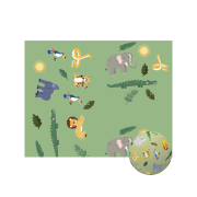 Pelota Caucho Natural - Jungla 13CM
